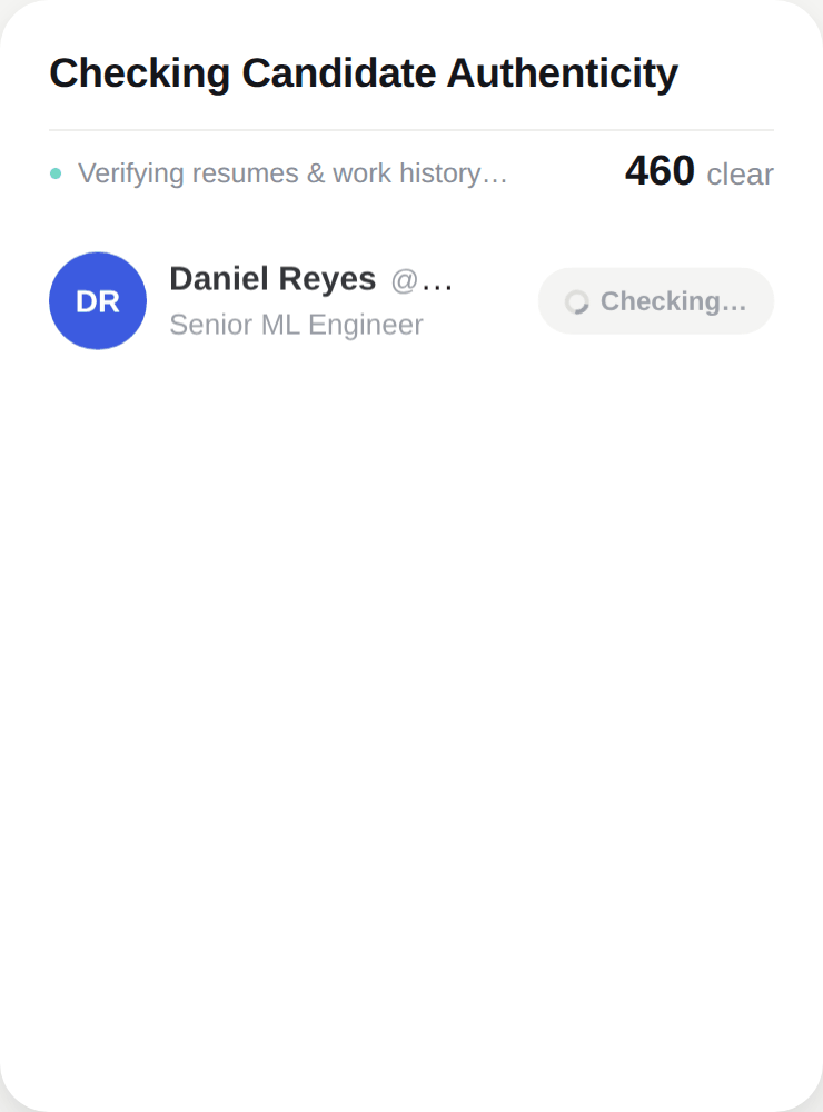LaunchBae candidate verification